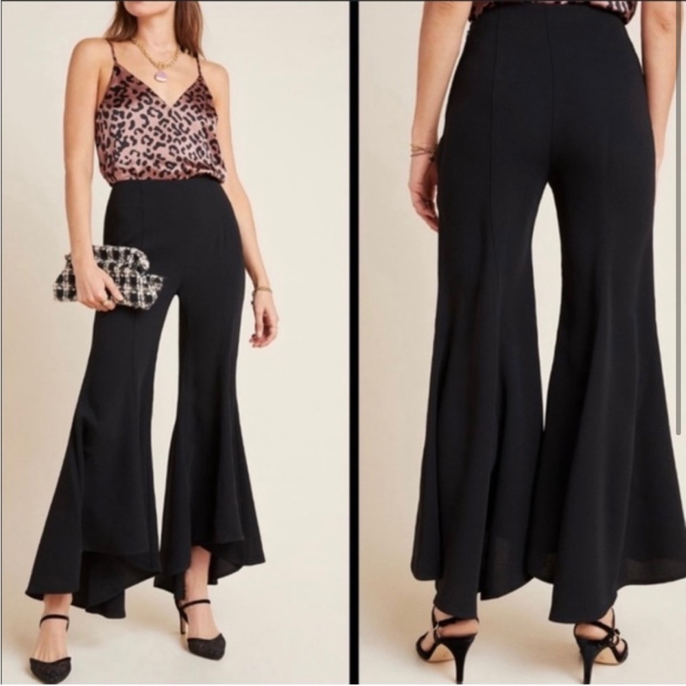 Anthropologie Zinnia Flare Trousers size 6